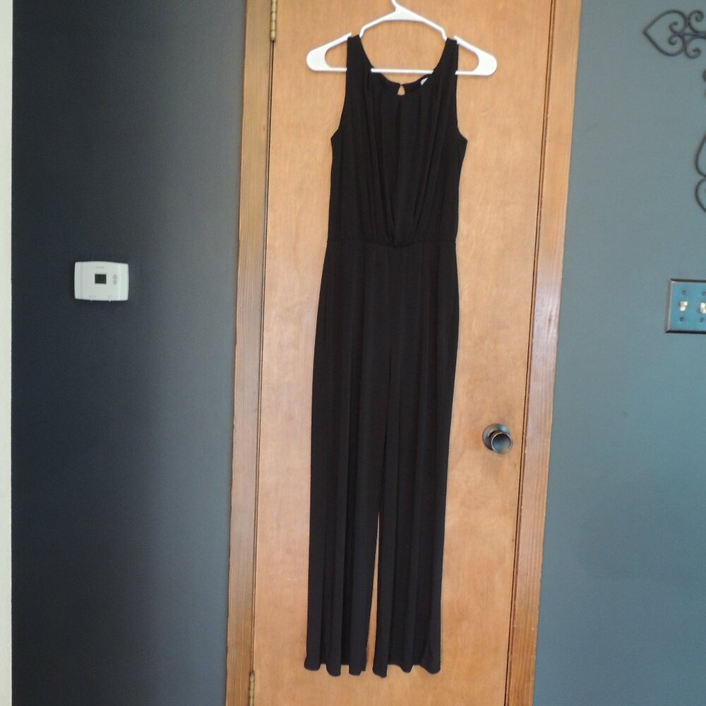 Velvet Torch Black Sleeveless Wide Leg Jumpsuit Size M - Picture 2 of 10